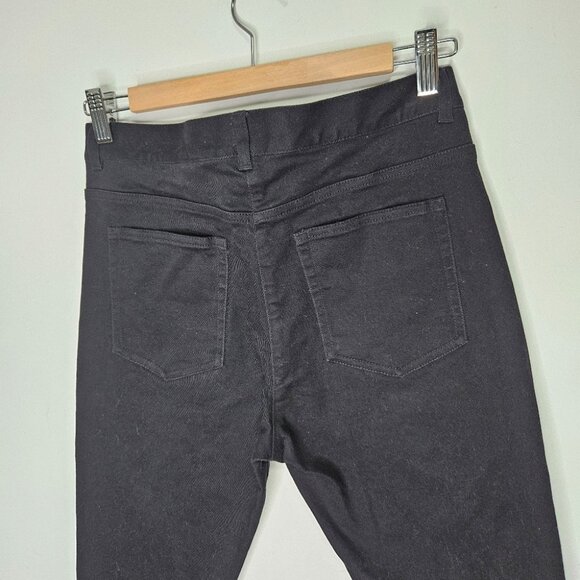 NWOT Alexander Wang x H&M Skinny Jeans Sz 8 Black Stretch Embellished Geometric - Picture 8 of 10
